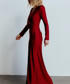 RR Dresses Seville Long Sleeve Gown | Burgundy 20 RR Dresses Seville Long Sleeve Gown | Burgundy