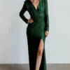 RR Seville Long Sleeve Gown | Green Dresses
