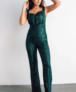 RR Sevyn Sequin Jumpsuit | Emerald Shop By Style