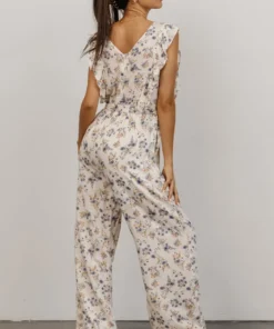 Shay Jumpsuit | Cream + Multi Floral Extended Sizing 9 Shay Jumpsuit | Cream + Multi Floral Extended Sizing