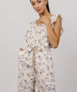 Shay Jumpsuit | Cream + Multi Floral Extended Sizing 10 Shay Jumpsuit | Cream + Multi Floral Extended Sizing