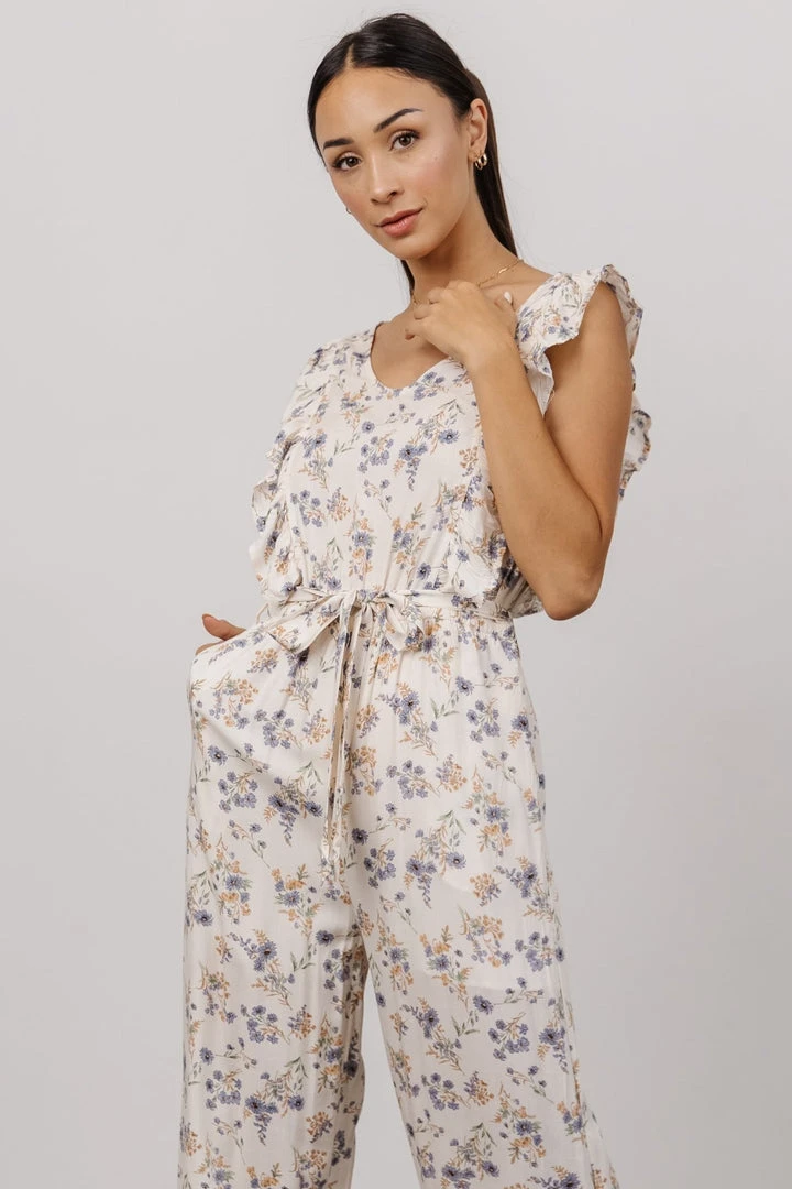 Shay Jumpsuit | Cream + Multi Floral Extended Sizing 5 Shay Jumpsuit | Cream + Multi Floral Extended Sizing