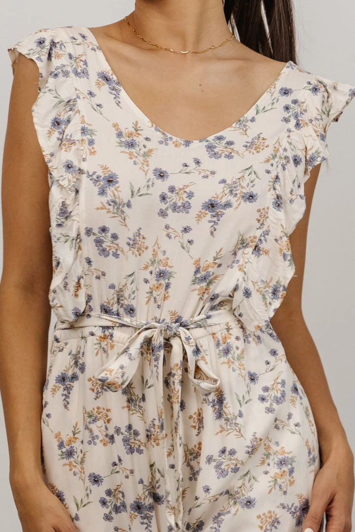 Shay Jumpsuit | Cream + Multi Floral Extended Sizing 2 Shay Jumpsuit | Cream + Multi Floral Extended Sizing