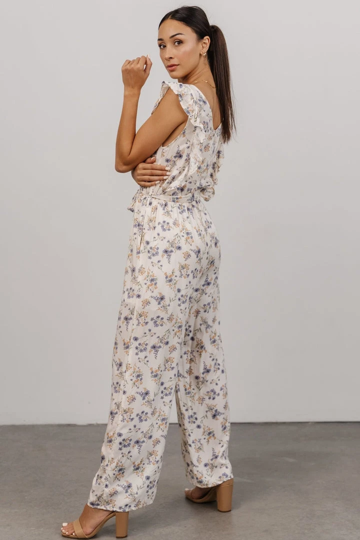 Shay Jumpsuit | Cream + Multi Floral Extended Sizing 3 Shay Jumpsuit | Cream + Multi Floral Extended Sizing