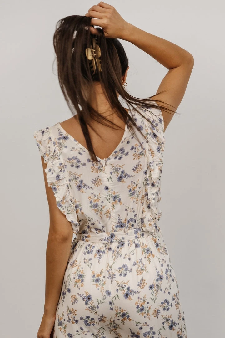 Shay Jumpsuit | Cream + Multi Floral Extended Sizing 6 Shay Jumpsuit | Cream + Multi Floral Extended Sizing