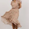 KA Shelby High-Low Dress | Pink Multi Floral Dresses