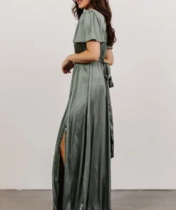 RR Shiloh Satin Maxi Dress | Eucalyptus Dresses 9 RR Shiloh Satin Maxi Dress | Eucalyptus Dresses