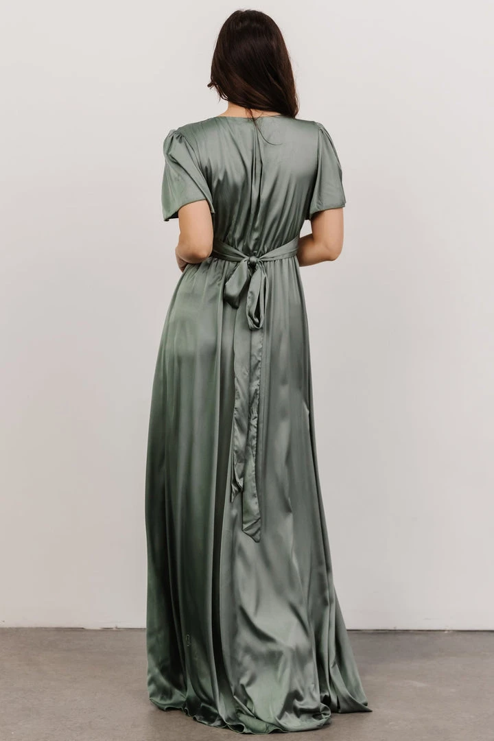RR Shiloh Satin Maxi Dress | Eucalyptus Dresses 3 RR Shiloh Satin Maxi Dress | Eucalyptus Dresses
