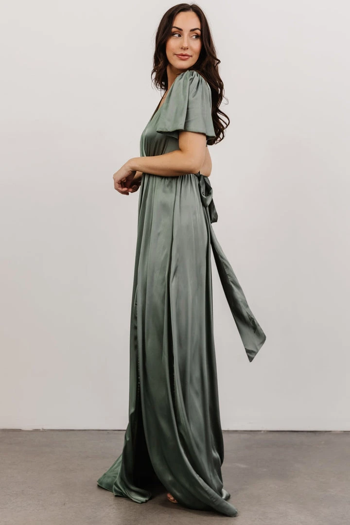 RR Shiloh Satin Maxi Dress | Eucalyptus Dresses 5 RR Shiloh Satin Maxi Dress | Eucalyptus Dresses