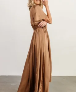 BB Custom Dresses Sicily Satin Maxi Dress | Mocha 10 BB Custom Dresses Sicily Satin Maxi Dress | Mocha