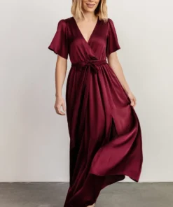 BB Custom Sicily Satin Maxi Dress | Mulberry