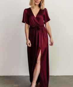 BB Custom Sicily Satin Maxi Dress | Mulberry