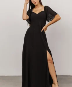 BB Custom Dresses Sierra Sweetheart Maxi Dress | Black