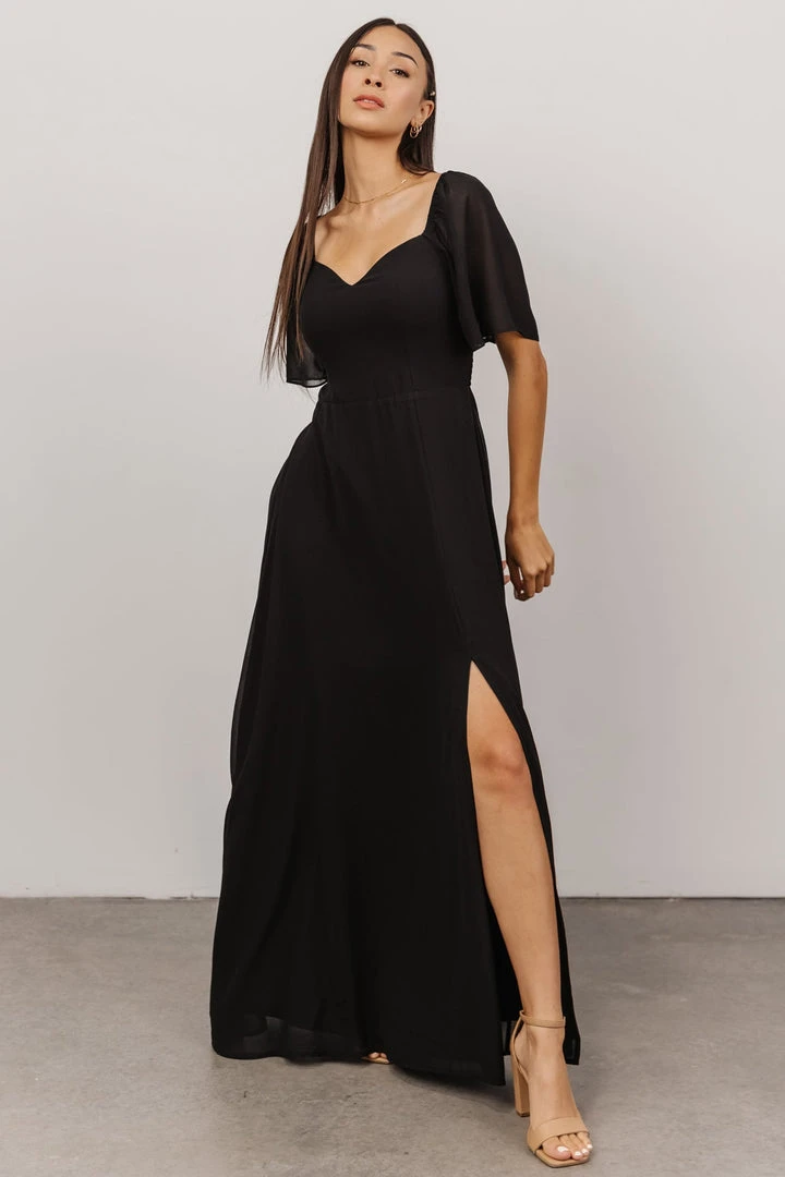 BB Custom Dresses Sierra Sweetheart Maxi Dress | Black 11 BB Custom Dresses Sierra Sweetheart Maxi Dress | Black