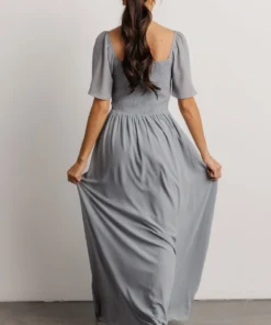 BB Custom Sierra Sweetheart Maxi Dress | Dusty Blue 13 BB Custom Sierra Sweetheart Maxi Dress | Dusty Blue