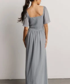 BB Custom Sierra Sweetheart Maxi Dress | Dusty Blue 12 BB Custom Sierra Sweetheart Maxi Dress | Dusty Blue