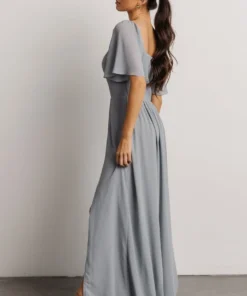 BB Custom Sierra Sweetheart Maxi Dress | Dusty Blue 14 BB Custom Sierra Sweetheart Maxi Dress | Dusty Blue