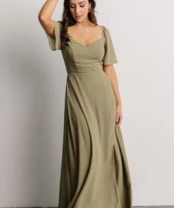 BB Custom Sierra Sweetheart Maxi Dress | Dusty Olive Dresses 16 BB Custom Sierra Sweetheart Maxi Dress | Dusty Olive Dresses