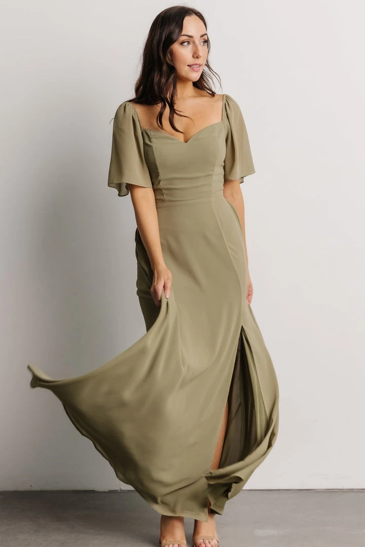 BB Custom Sierra Sweetheart Maxi Dress | Dusty Olive Dresses 2 BB Custom Sierra Sweetheart Maxi Dress | Dusty Olive Dresses