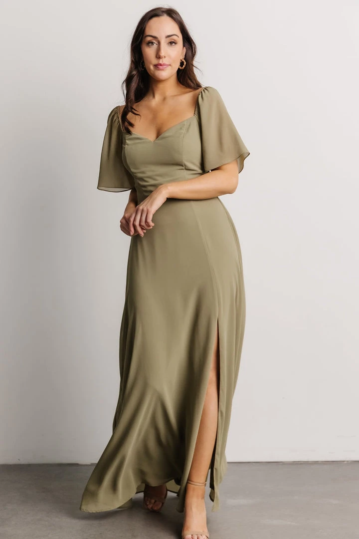BB Custom Sierra Sweetheart Maxi Dress | Dusty Olive Dresses 7 BB Custom Sierra Sweetheart Maxi Dress | Dusty Olive Dresses