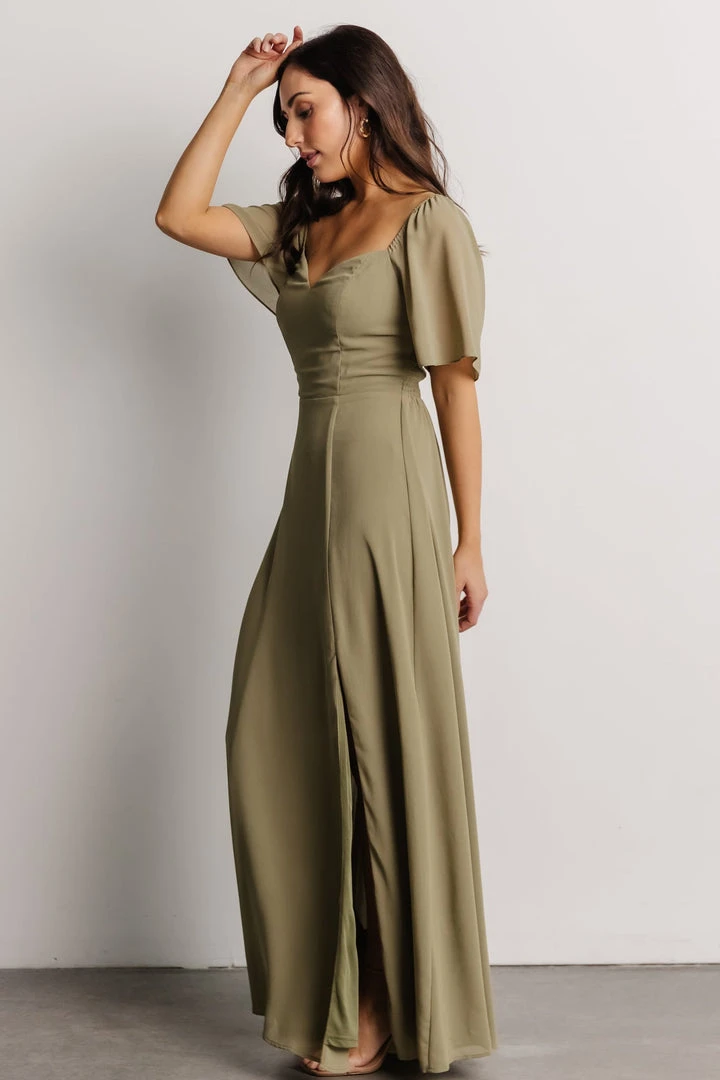 BB Custom Sierra Sweetheart Maxi Dress | Dusty Olive Dresses 5 BB Custom Sierra Sweetheart Maxi Dress | Dusty Olive Dresses