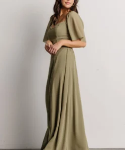 BB Custom Sierra Sweetheart Maxi Dress | Dusty Olive Dresses 12 BB Custom Sierra Sweetheart Maxi Dress | Dusty Olive Dresses