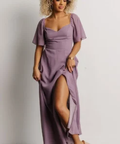 BB Custom Sierra Sweetheart Maxi Dress | Lilac