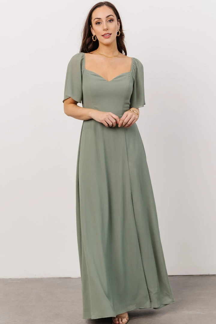 BB Custom Dresses Sierra Sweetheart Maxi Dress | Sage 7 BB Custom Dresses Sierra Sweetheart Maxi Dress | Sage