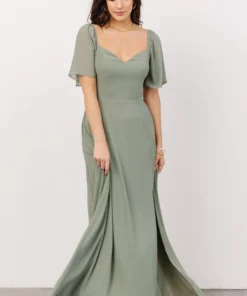BB Custom Dresses Sierra Sweetheart Maxi Dress | Sage 18 BB Custom Dresses Sierra Sweetheart Maxi Dress | Sage