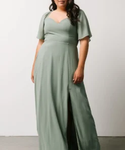 BB Custom Dresses Sierra Sweetheart Maxi Dress | Sage 24 BB Custom Dresses Sierra Sweetheart Maxi Dress | Sage
