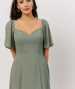 BB Custom Dresses Sierra Sweetheart Maxi Dress | Sage 25 BB Custom Dresses Sierra Sweetheart Maxi Dress | Sage