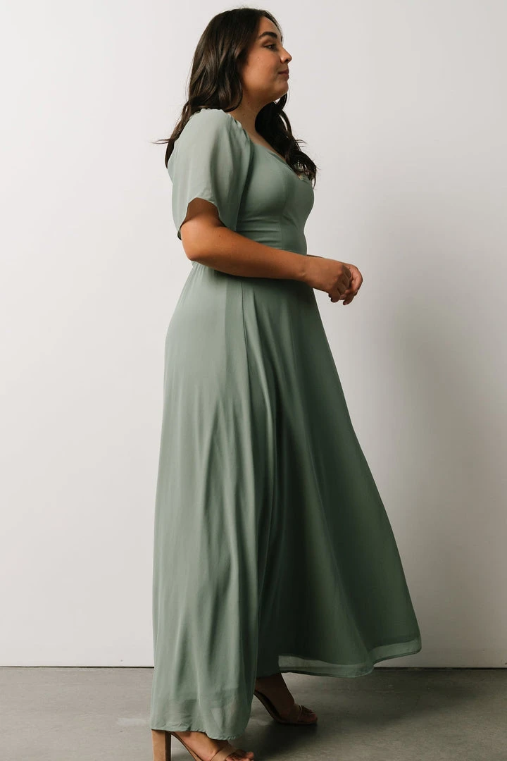 BB Custom Dresses Sierra Sweetheart Maxi Dress | Sage 8 BB Custom Dresses Sierra Sweetheart Maxi Dress | Sage