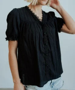 HAY Boho Sloane Button Top | Black 10 HAY Boho Sloane Button Top | Black