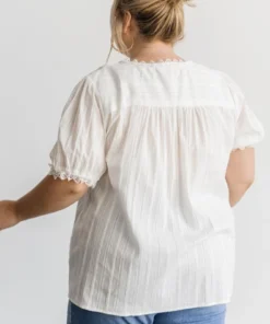 HAY Tops Sloane Button Top | White