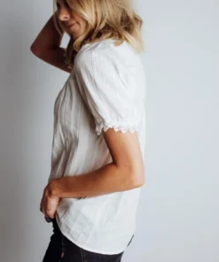 HAY Tops Sloane Button Top | White