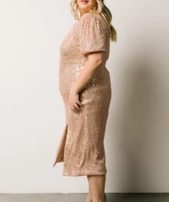 SL Socorro Sequin Midi Dress | Champagne