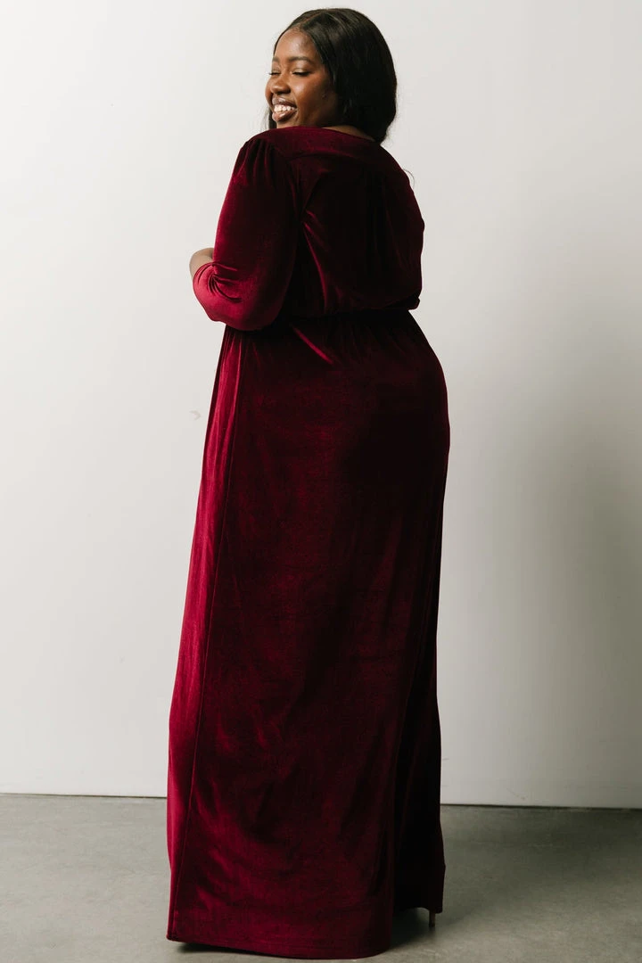 BB Custom Sofia Velvet Maxi Dress | Mulberry 10 BB Custom Sofia Velvet Maxi Dress | Mulberry