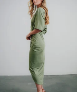 DD Dresses Solana Ruched Dress | Dusty Sage