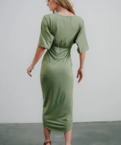 DD Dresses Solana Ruched Dress | Dusty Sage