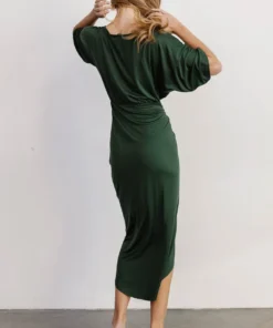 DD Solana Ruched Dress | Hunter Green Dresses 12 DD Solana Ruched Dress | Hunter Green Dresses