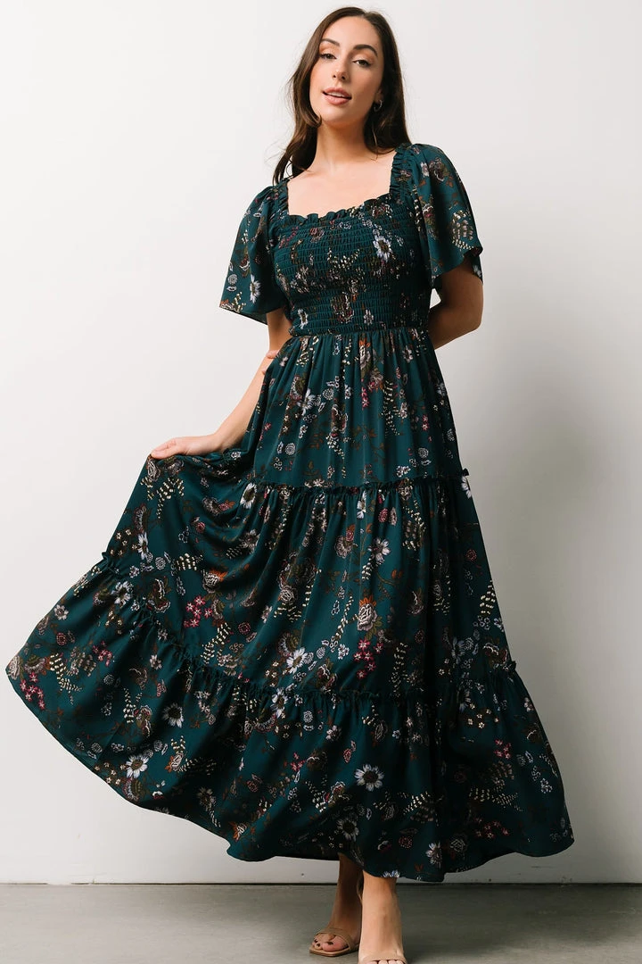 BB Custom Southampton Smocked Maxi Dress | Jade Blossom Dresses 7 BB Custom Southampton Smocked Maxi Dress | Jade Blossom Dresses