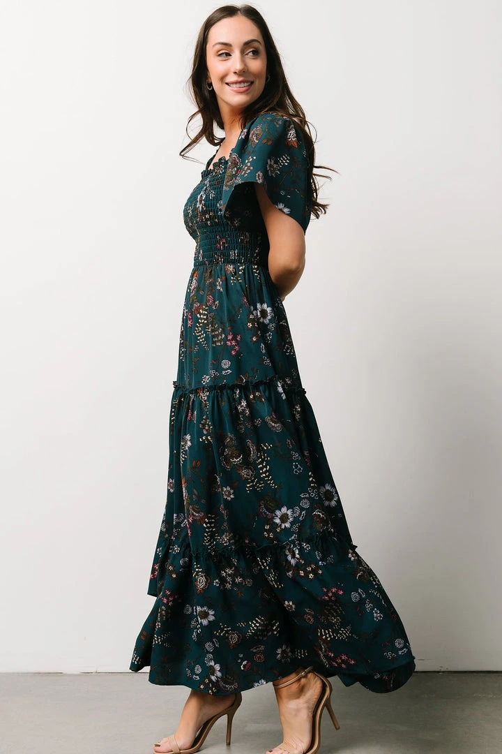 BB Custom Southampton Smocked Maxi Dress | Jade Blossom Dresses 5 BB Custom Southampton Smocked Maxi Dress | Jade Blossom Dresses