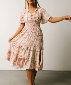 BB Custom Spell Boho Midi Dress | Blush Floral