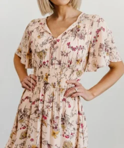 BB Custom Spell Boho Midi Dress | Blush Floral