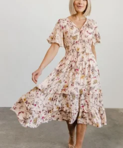 BB Custom Spell Boho Midi Dress | Blush Floral