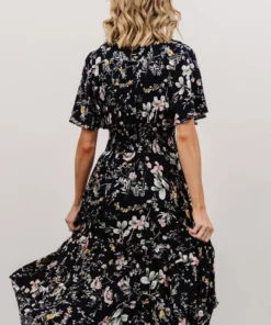 BB Custom Dresses Spell Boho Midi Dress | Navy Floral