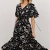 BB Custom Dresses Spell Boho Midi Dress | Navy Floral