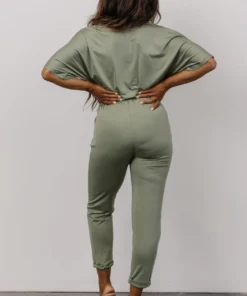DD Jumpsuits Stevie Ankle Jumpsuit | Dusty Sage 9 DD Jumpsuits Stevie Ankle Jumpsuit | Dusty Sage