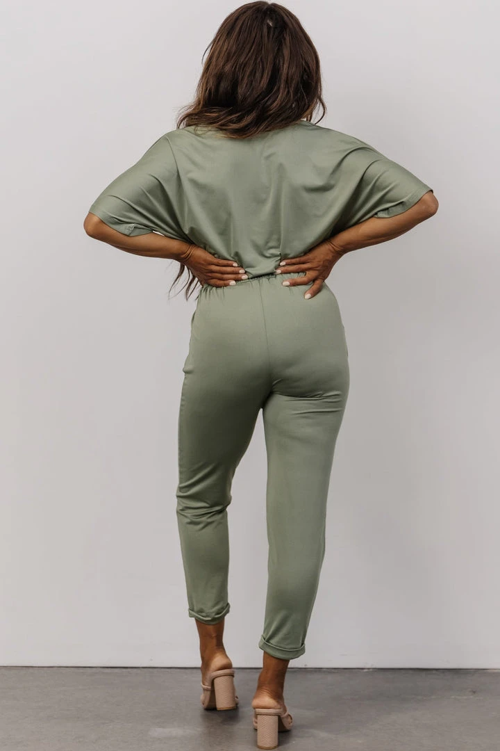 DD Jumpsuits Stevie Ankle Jumpsuit | Dusty Sage 5 DD Jumpsuits Stevie Ankle Jumpsuit | Dusty Sage
