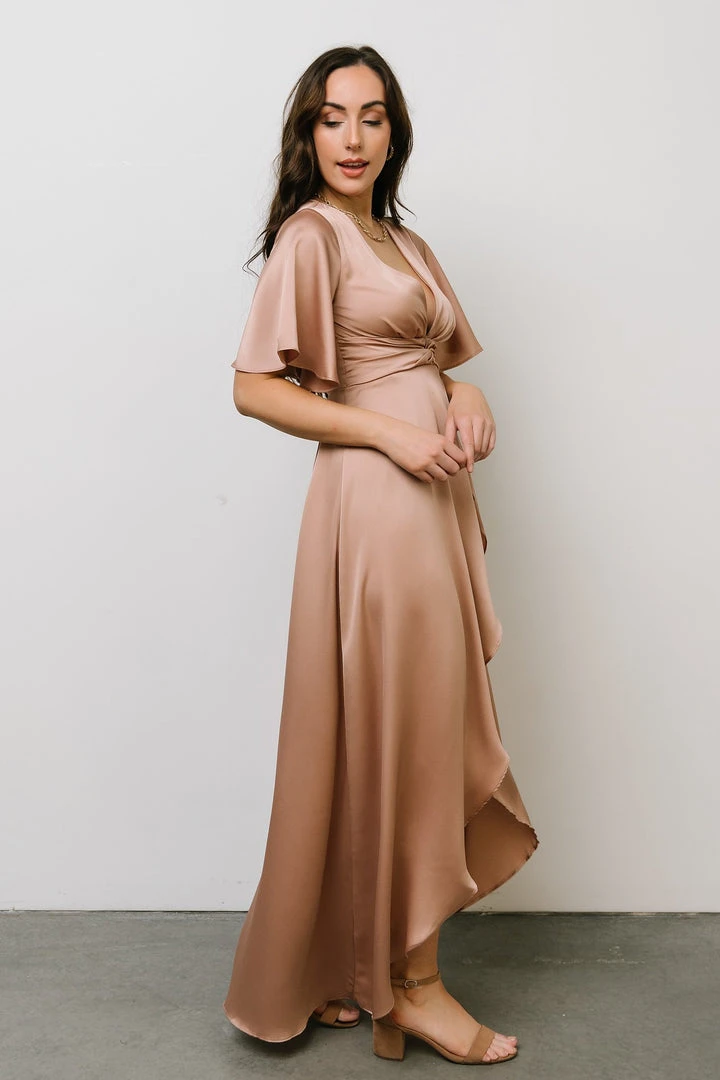 DD Stina Satin Maxi Dress | Champagne 8 DD Stina Satin Maxi Dress | Champagne